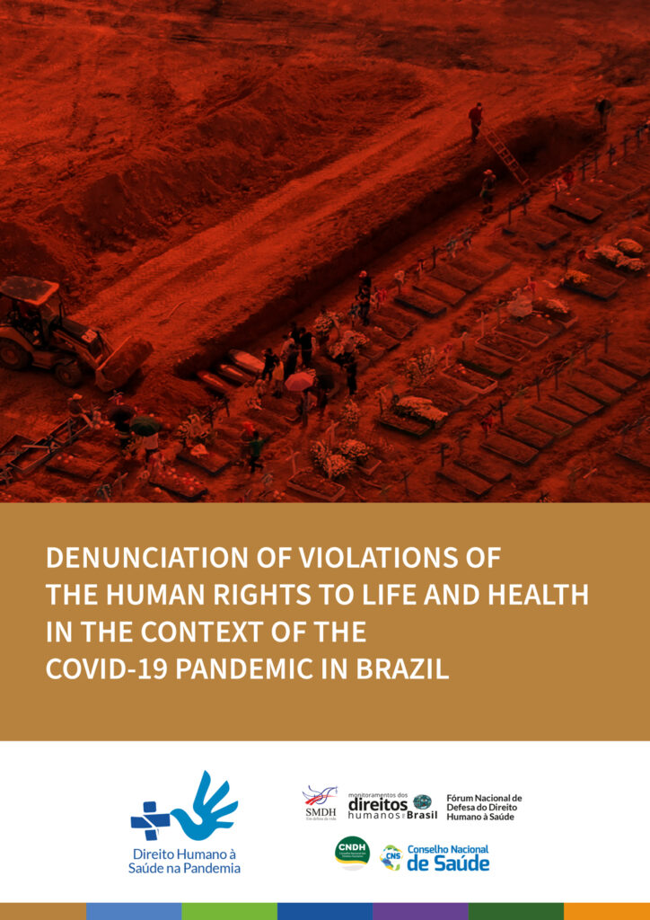 Cover of Denunciation of violations of the human rights to life and health in the context of the Covid-19 pandemic in Brazil