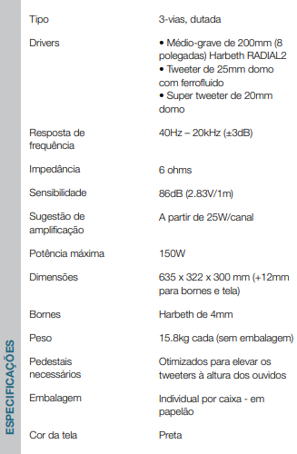 espicificações-caixa-harbeth-SHL5-PLUS-XD