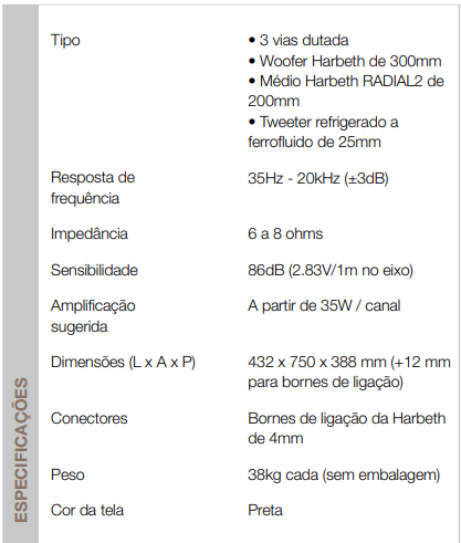 especificações-harbeth-m40.3-xd