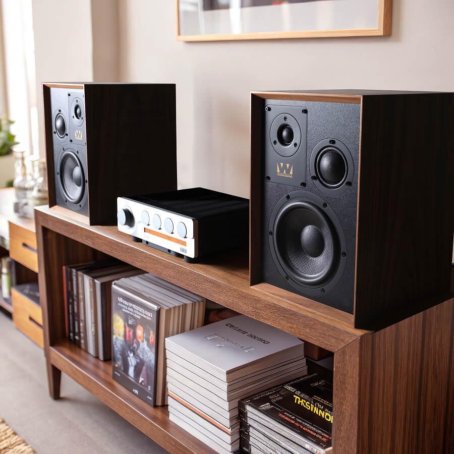 amplificador-quad-3-caixa-wharfedale-super-denton