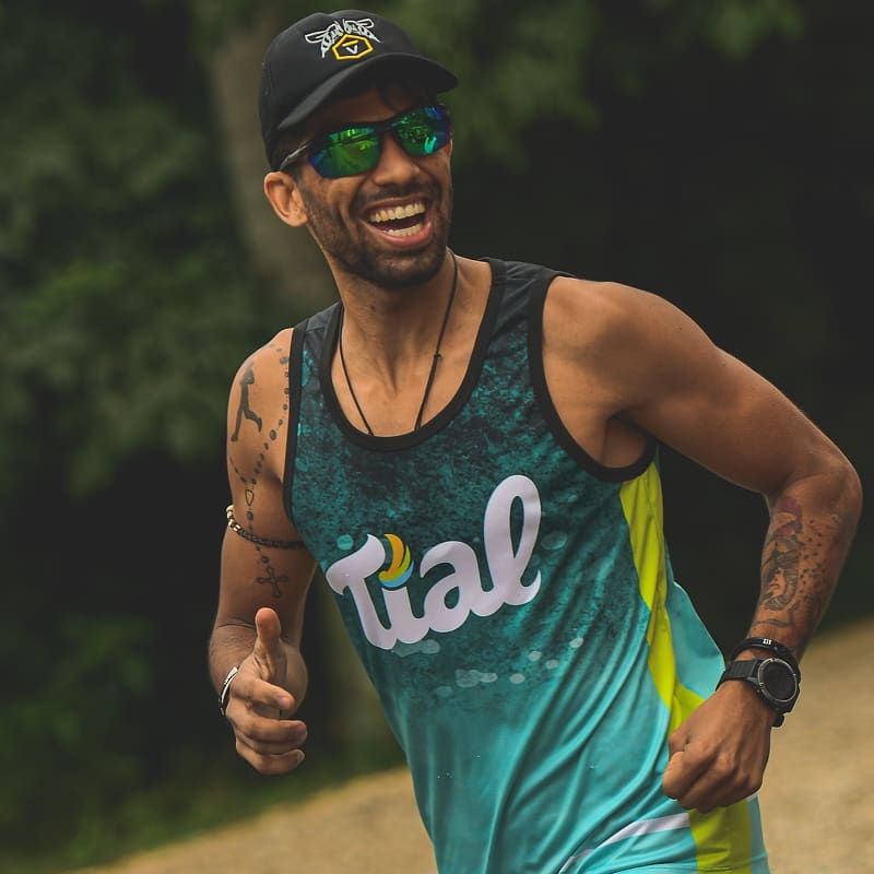 Óculos para corrida noturna