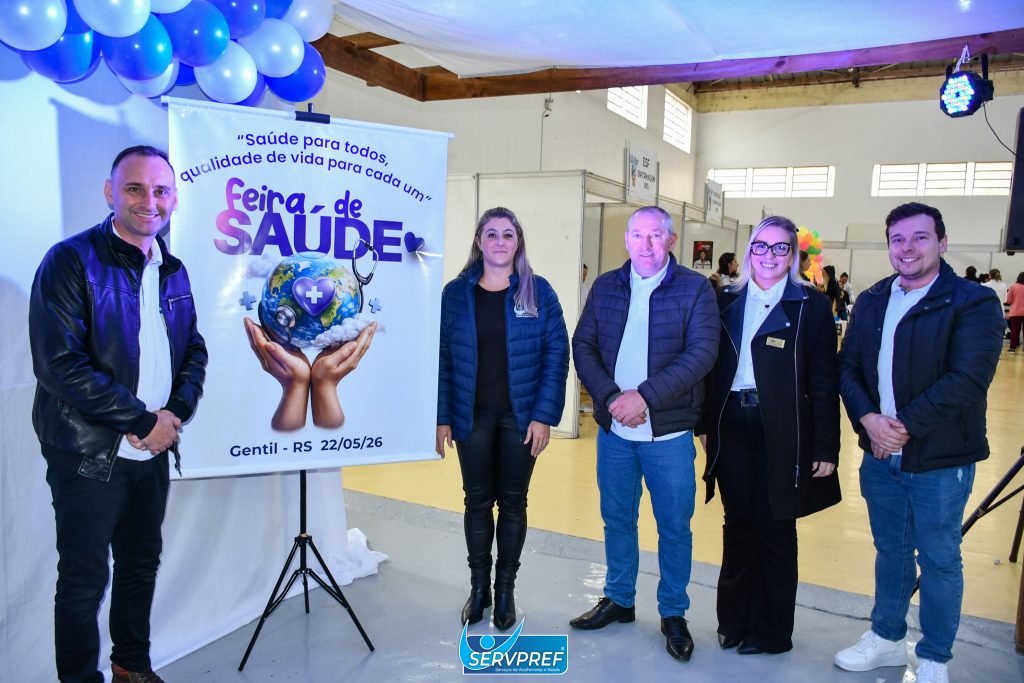 Feira da Saúde reúne comunidade de Gentil e reforça parceria com a Servpref
