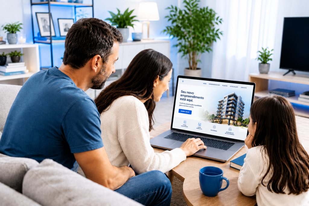 Marketing digital para empreendimentos em site de construtora