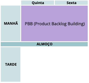 Imagem com a Agenda do PBB